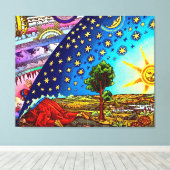 Afdrukken van Flammarion Dome Canvas (Insitu (Houten vloer))