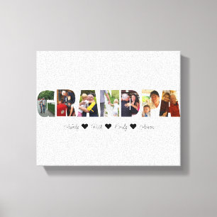Afdrukken van fotocollage op opa met 7 foto's