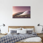 Afdrukken van Futuristic Architecture Canvas (Insitu (Slaapkamer))