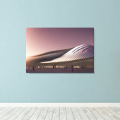 Afdrukken van Futuristic Architecture Canvas (Insitu (Houten vloer))