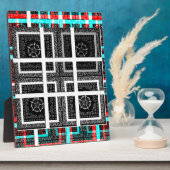 Afdrukken van geruite patroonillustraties fotoplaat (Zijkant)