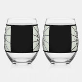 Afdrukken van Golf Lover Wijnglas Zonder Voet (Rechts)