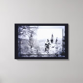 Afdrukken van het meer van Nojiri Canvas (Voorkant)