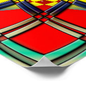 AFDRUKKEN VAN HET POSTER RETRO PEACE SIGN (Hoek)