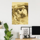 AFDRUKKEN VAN HET POSTER VAN baby COWBOY (Thuiskantoor)