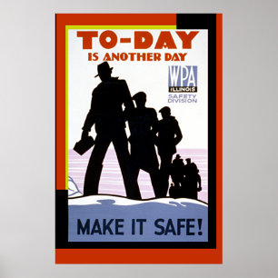 afdrukken van het Poster voor de veiligheid van W