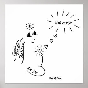 Afdrukken van 'In Joy'-canvas Poster