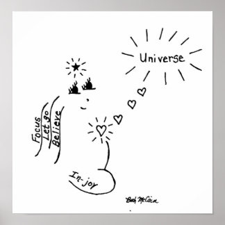 Afdrukken van 'In Joy'-canvas Poster