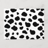 Afdrukken van koe, Koe Patroon, Koe spots, zwart-w Briefkaart (Voorkant)