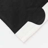 Afdrukken van koe, Koeien, zwart-wit, Jouw naam Fleece Deken (Hoek)