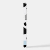 Afdrukken van koe, Koeien, zwart-wit, Jouw naam iPhone Hoesje (Rechterkant)
