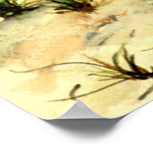 Afdrukken van kunstcanvas surf op canvas poster (Hoek)