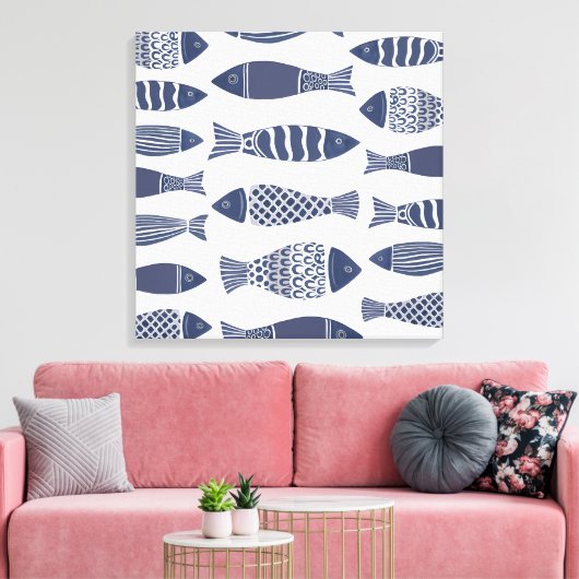 Afdrukken van kustviscanvas (Insitu (Woonkamer))