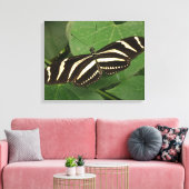 Afdrukken van langwerpige Butterfly-canvas (Insitu (Woonkamer))