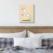 Afdrukken van mechanische Unicorn Canvas (Insitu (Slaapkamer))