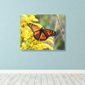 Afdrukken van monoarch Butterfly Canvas (Insitu (Houten vloer))