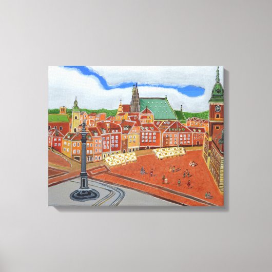 Afdrukken van oude stadsdoder Warschau (Voorkant)