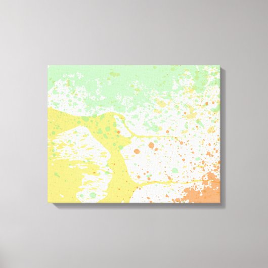 Afdrukken van pasta Splatter Wrapped Canvas (Voorkant)
