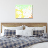 Afdrukken van pasta Splatter Wrapped Canvas (Insitu (Slaapkamer))