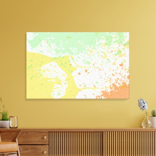 Afdrukken van pasta Splatter Wrapped Canvas (Insitu (Woonkamer))