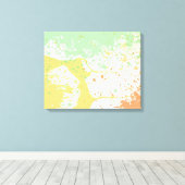 Afdrukken van pasta Splatter Wrapped Canvas (Insitu (Houten vloer))