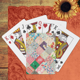  afdrukken van patchwork pokerkaarten