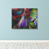 Afdrukken van plastic raster met gerasterd canvas (Insitu (Houten vloer))