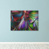 Afdrukken van plastic raster met gerasterd canvas (Insitu (Houten vloer))