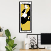 Afdrukken van poster: Aubrey Beardsley "The Yellow Poster (Thuiskantoor)