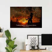 Afdrukken van Poster met zijband (Thuiskantoor)