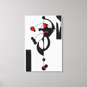 Afdrukken van "Red Geo Design" voor fijne kunst