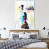 Afdrukken van reflectiescanvas - lichaamstaal voor (Insitu (Slaapkamer))