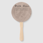 Afdrukken van roze fabric - om het even welke kleu handwaaier (Achterkant)