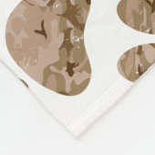Afdrukken van speciale woestijn-camo dog pow fleece deken (Hoek)