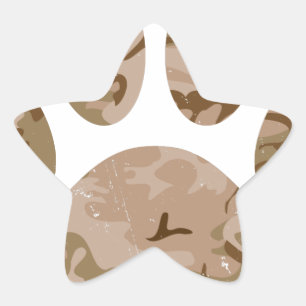 Afdrukken van speciale woestijn-camo dog pow ster sticker