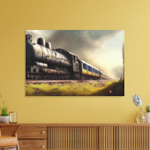 Afdrukken van stoamlocomotief (Insitu (Woonkamer))