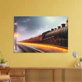 Afdrukken van stoamlocomotief (Insitu (Woonkamer))