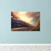 Afdrukken van stoamlocomotief (Insitu (Houten vloer))
