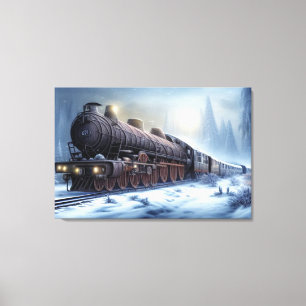 Afdrukken van stoamlocomotief