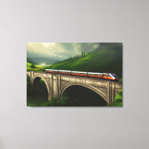 Afdrukken van treinbouwzeildoek
