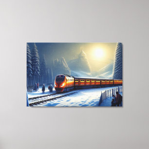Afdrukken van treinCanvas