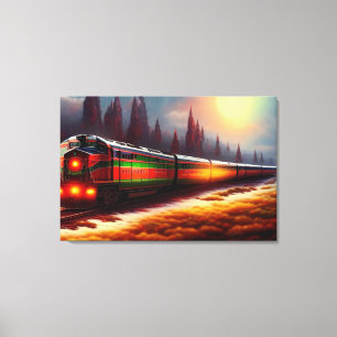 Afdrukken van treinCanvas