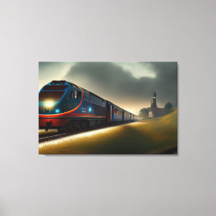 Afdrukken van treinCanvas