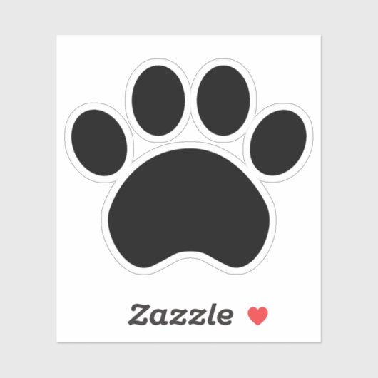 Afdrukken van vaste paw sticker (Vel)