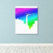 Afdrukken van verdraaid Canvas omhoog (Insitu (Houten vloer))