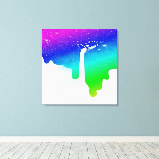 Afdrukken van verdraaid Canvas omhoog (Insitu (Houten vloer))