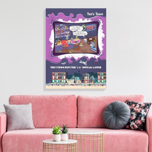 Afdrukken van verrekend Canvas (Insitu (Woonkamer))