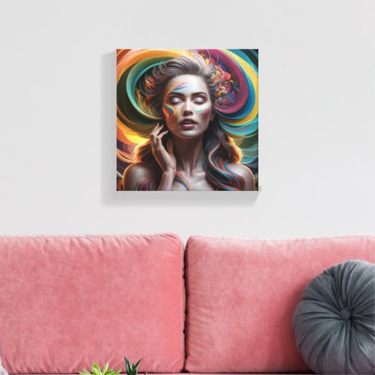 Afdrukken van verrekend Canvas (Insitu (Woonkamer))