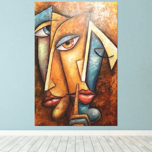 Afdrukken van verrekend Canvas (Insitu (Houten vloer))