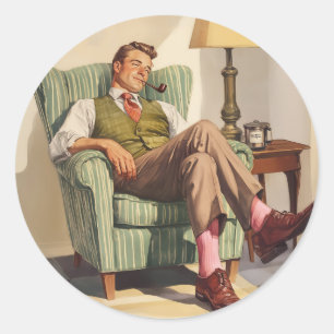 Afdrukken van verrekend Canvas Ronde Sticker